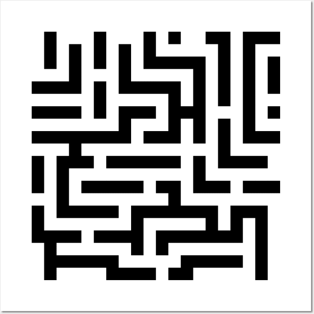 Simple Labyrinth Pattern Wall Art by inotyler